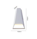 Ver imagem 3 de ARANDELA NORDECOR 2007/N MID LED 10W 3000K 800LM BIVOLT 175X109X63MM BRANCO