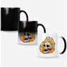 Caneca Mágica Fosca 325ml Y1 Caveira Fogo Flamejante - 3