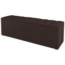 Ver imagem 4 de Kit Cabeceira E Baú Cama Box Queen 160Cm Suede Marrom