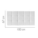 Ver imagem 2 de Painel Estofado Luxo Espanha 100cm Solteiro para Cama Box Corino Branco - Gat Magazine