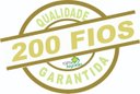 Ver imagem 2 de 4 Fronhas 100% Algodão Percal 200 Fios Ponto Palito Branco