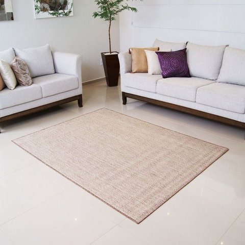 Tapete Sisal Flor de Liz 150 X 150cm - Rayza