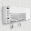 Ver imagem 1 de Armário Aéreo 3 Portas e Adega Ébano Espresso Móveis