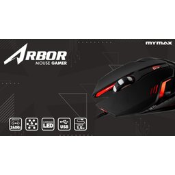 Mouse Gamer Mymax Arbor 2400 DPI com Led Vermelho (OPM-ARBOR/RD) - 12