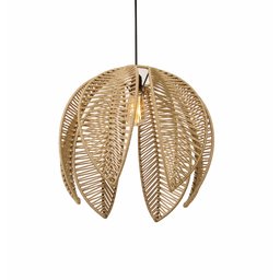 Lustre Pendente Pétala Boho Corda Náutica Sala Quarto:rami - 3