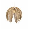 Lustre Pendente Pétala Boho Corda Náutica Sala Quarto:rami - 3