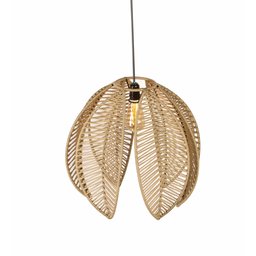 Lustre Pendente Pétala Boho Corda Náutica Sala Quarto:rami - 4