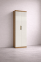 Ver imagem 1 de Armário Multiuso Moderno 2 Portas com 4 Prateleiras - Atacama / Off White