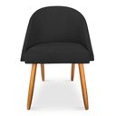 Ver imagem 3 de Cadeira de Jantar Bela Suede Pés Palito Castanho Pallazio