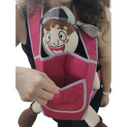 Canguru Carregador Bebe Criança Alça Ajustavel Bolso Resistente Viagem Passeio Confortavel Seguro Pr - 10