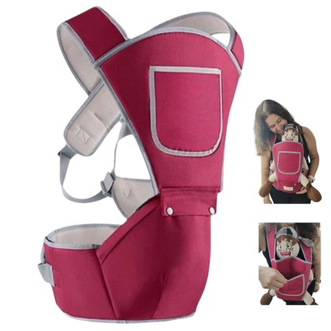 Canguru Carregador Bebe Criança Alça Ajustavel Bolso Resistente Viagem Passeio Confortavel Seguro Pr