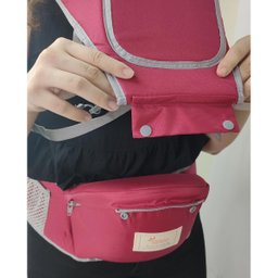 Canguru Carregador Bebe Criança Alça Ajustavel Bolso Resistente Viagem Passeio Confortavel Seguro Pr - 11