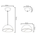 Ver imagem 2 de Pendente 7631 verde-30x150 cm-1L-Soq E27 max 25w-bivolt
