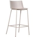 Ver imagem 3 de Kit 4 Banquetas Ipanema Alta Fratini 96 cm (altura) em Polipropileno Base em Aço Nude