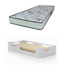 Ver imagem 1 de Cama Cecíla Solteiro Montessoriana 100%mdf + Colchão Solterio 188x88 Cm -d23 Gazin - Branca