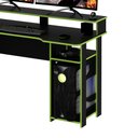 Ver imagem 3 de Mesa Para Computador Notebook Gamer ME4153 Preto/Verde - Tecno Mobili