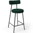 Ver imagem 3 de Kit 04 Banquetas Baixa para Cozinha Sala de Jantar Bar Bancada Milão L02 Bouclê Verde - lyam decor L