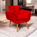 Ver imagem 1 de Poltrona Decorativa Reforçada para Sala Alice para Recepção Manicure Escritório Suede