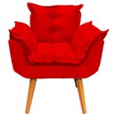 Ver imagem 3 de Poltrona Decorativa Reforçada para Sala Alice para Recepção Manicure Escritório Suede