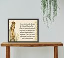 Ver imagem 1 de Quadro Nossa Senhora de Fátima do Rosário - Oração 24x18cm:moldura Preta