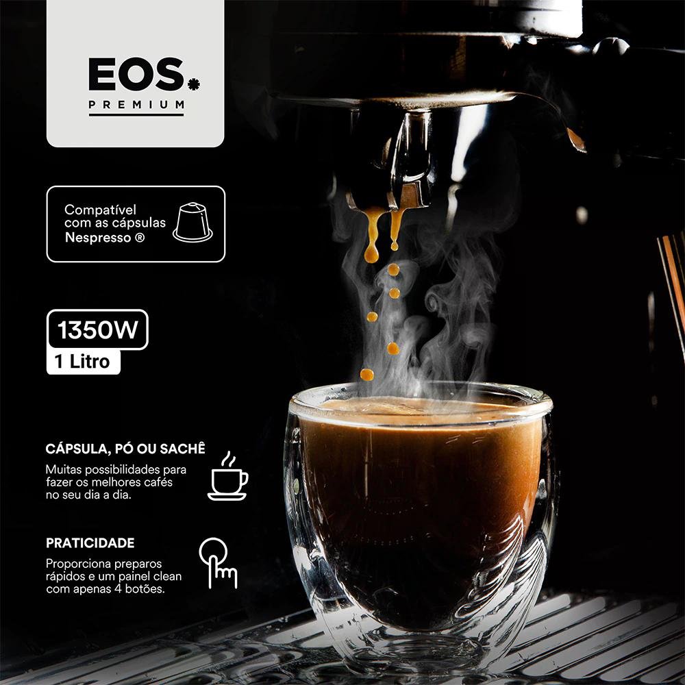 Cafeteira Expresso 3 em 1 EOS ECF01EC Inox 110V - 6