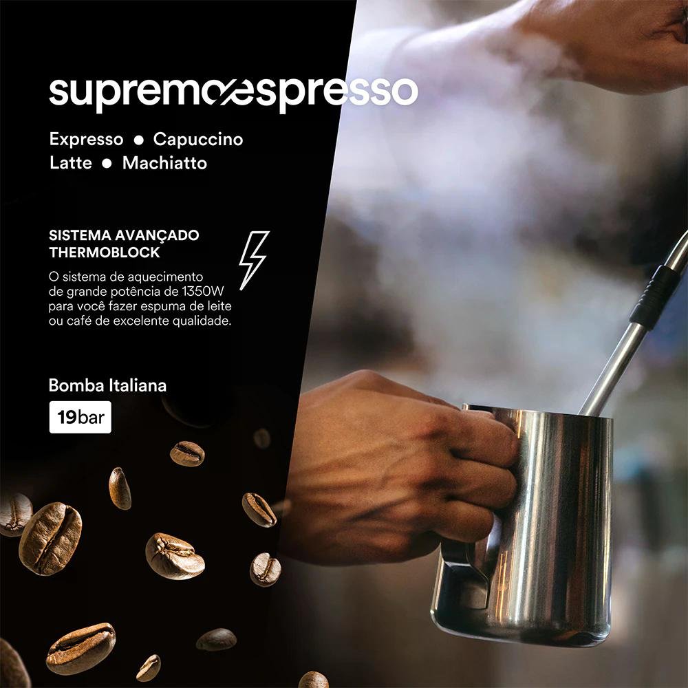 Cafeteira Expresso 3 em 1 EOS ECF01EC Inox 110V - 7