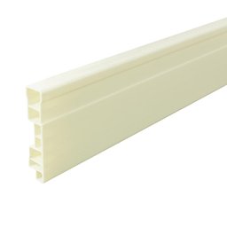Rodapé de PVC 10cmx15mmx2,40m Master 6 UN AZN - Marfim - 2