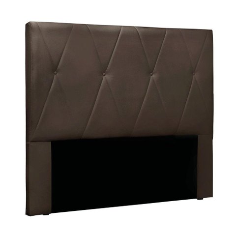 Cabeceira Cama Box Queen 160 Cm Aquilla Veludo Marrom S04 - D'Rossi