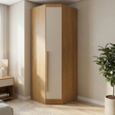 Ver imagem 1 de Guarda-Roupa Modulado de Canto Oblíquo 1 Porta 100% MDF Cairo