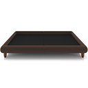 Ver imagem 3 de Cama Casal Base Box Pés de Madeira 156cm Otto P05 Veludo Marrom - Lyam Decor