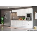 Ver imagem 2 de Cozinha Modulada Completa 7pçs 2 Armários 2 Balcões Paneleiro 2 Complementos C7p0 Branco - Henn