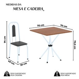 Conjunto Sala de Jantar com 4 Cadeiras Lívia - 3