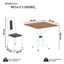 Ver imagem 3 de Conjunto Sala de Jantar com 4 Cadeiras Lívia Branco/Preto