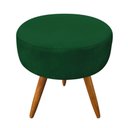 Ver imagem 5 de Puff Larissa Suede Verde Pés Palito de Madeira-