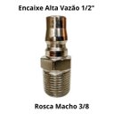 Ver imagem 3 de Kit Engate Rápido Esfera Alta Vazão 1/2 com 4 Peças
