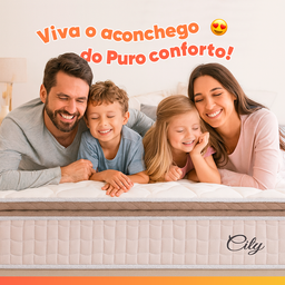 Cama Box Colchão Casal Molas Ensacadas City Pillow Top 138x188x61cm Branco / Bege Hellen - 5
