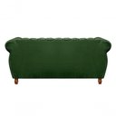 Ver imagem 3 de Sofá Realeza 3 Lugares 196cm Verde Veludo Clássico Fixo Bella Decor