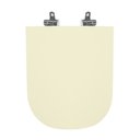 Ver imagem 1 de Assento Sanitário Poliéster para Louça Quadra (deca) Slow Close Cromado (reb. Oculto) Creme