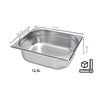 Cuba Gn 1/2 200mm 12,5l C/alca Platinox 15680 - 2