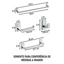 Ver imagem 4 de Kit Acessórios de Banheiro 4 Peças Latão Rose Gold Brilhante