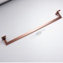 Ver imagem 3 de Kit Acessórios de Banheiro 4 Peças Latão Rose Gold Brilhante