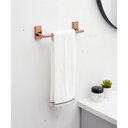 Ver mais imagens de Kit Acessórios de Banheiro 4 Peças Latão Rose Gold Brilhante