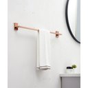 Ver imagem 7 de Kit Acessórios de Banheiro 4 Peças Latão Rose Gold Brilhante