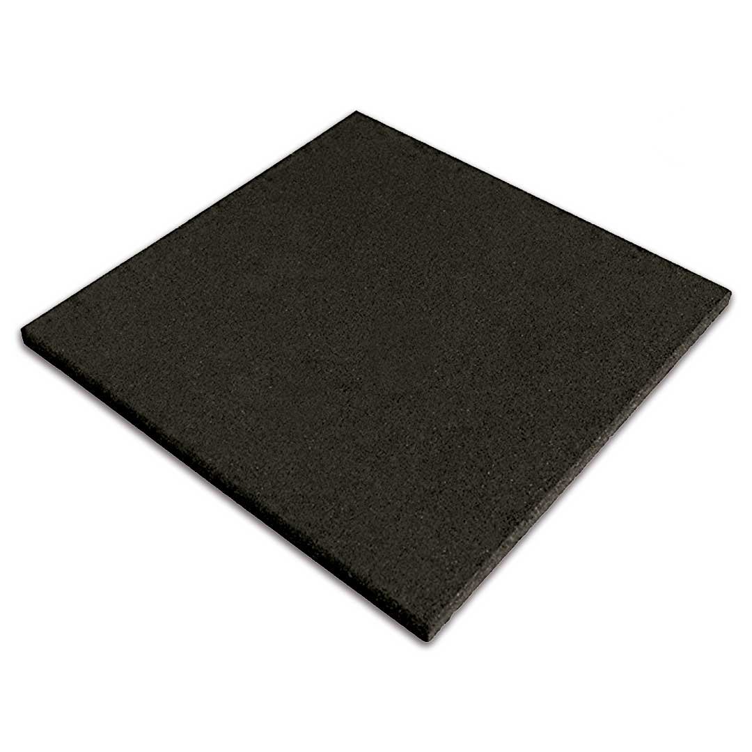 Piso de Borracha Impact Play 16mm - Kit 20 Placas 50x50cm (5m²) - Preto