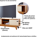Ver imagem 6 de Rack Bancada Tv 65 Pol 2p 164 Cm Atlas Cinamomo Off White Madetec