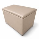 Ver imagem 7 de Puff Baú Banqueta Retangular Organizar e Decorar 55cm Bege
