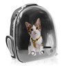Mochila Pet Visão Panorâmica Gato Cachorro Cão Passeios Astronauta Azul - 2