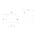 Ver imagem 4 de Acabamento para Registro Pressão Gaveta Padrão Base Deca Quadrado Black Matte Preto Fosco Metal Prem