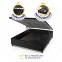 Ver imagem 5 de Conjunto Box Baú Preto Luanda Branco Espuma D28 Casal 138x188x69 - King House