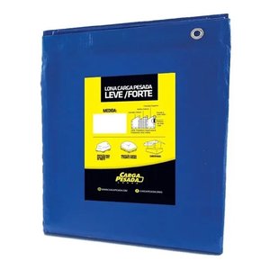 Lona Plástica Azul impermeável 300 Micras Multiuso 15x15